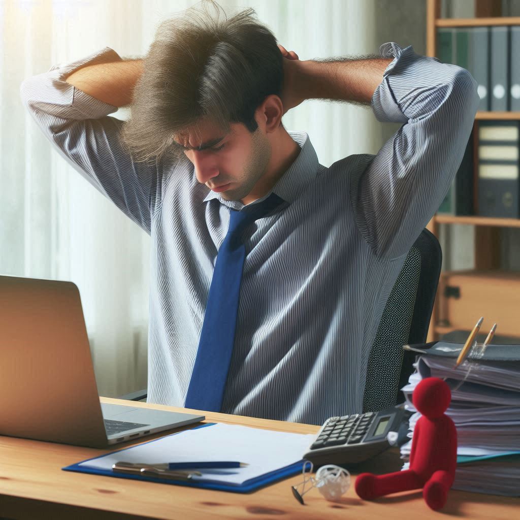 Work stress what he needs is a sports massage